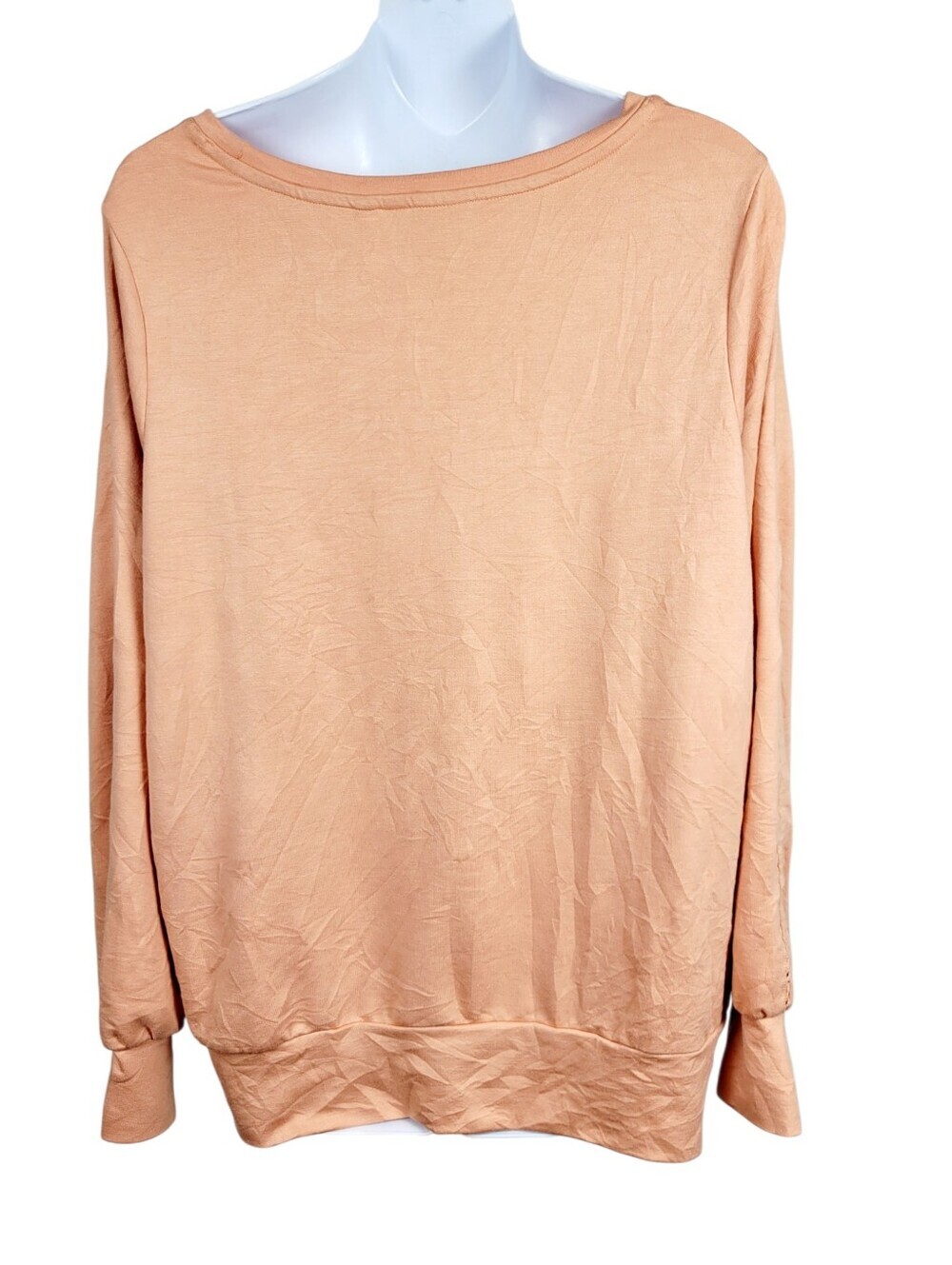 2/$20 Reitmans Orange Floral Pattern Sleeve Sweatshirt Top Size: XL - Picture 5 of 11